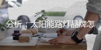 分析

：太阳能路灯品牌怎样把握高端市场?