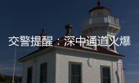 交警提醒
：深中通道火爆超预期，停车打卡违规不可取