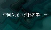中国女足亚洲杯名单
：王霜领衔吴海燕在列