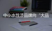 中小水性漆品牌向“大品牌”靠拢 要具备超越思维