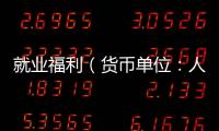 就业福利（货币单位
：人民币）