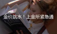 金价跳水！上金所紧急通知