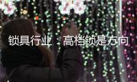 锁具行业：高档锁是方向 门锁是领头羊