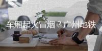 车厢起火冒烟
？广州地铁	：系乘客充电宝冒烟，已处理
