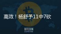 高效！杨舒予11中7砍下全场最高的15分 外加3板2助2断