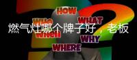 燃气灶哪个牌子好，老板3D速火灶具推荐