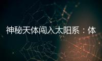 神秘天体闯入太阳系：体积惊人，秒速疑超60公里
，年底到达近地点