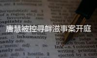 唐慧被控寻衅滋事案开庭	：当地曾成立77人专案组
