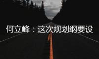 何立峰：这次规划纲要设置了5个方面20项主要指标
