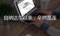 自纳达尔以来	，辛纳是连续四次打进大满贯男单四强最年轻球员