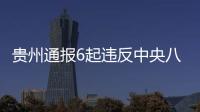 贵州通报6起违反中央八项规定精神问题